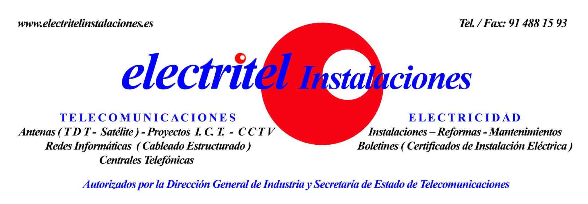 Electritel Instalaciones S.L. | Tarjeta de visita